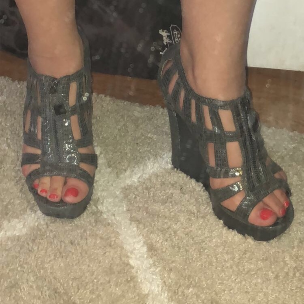 Nadara wedges- Silver